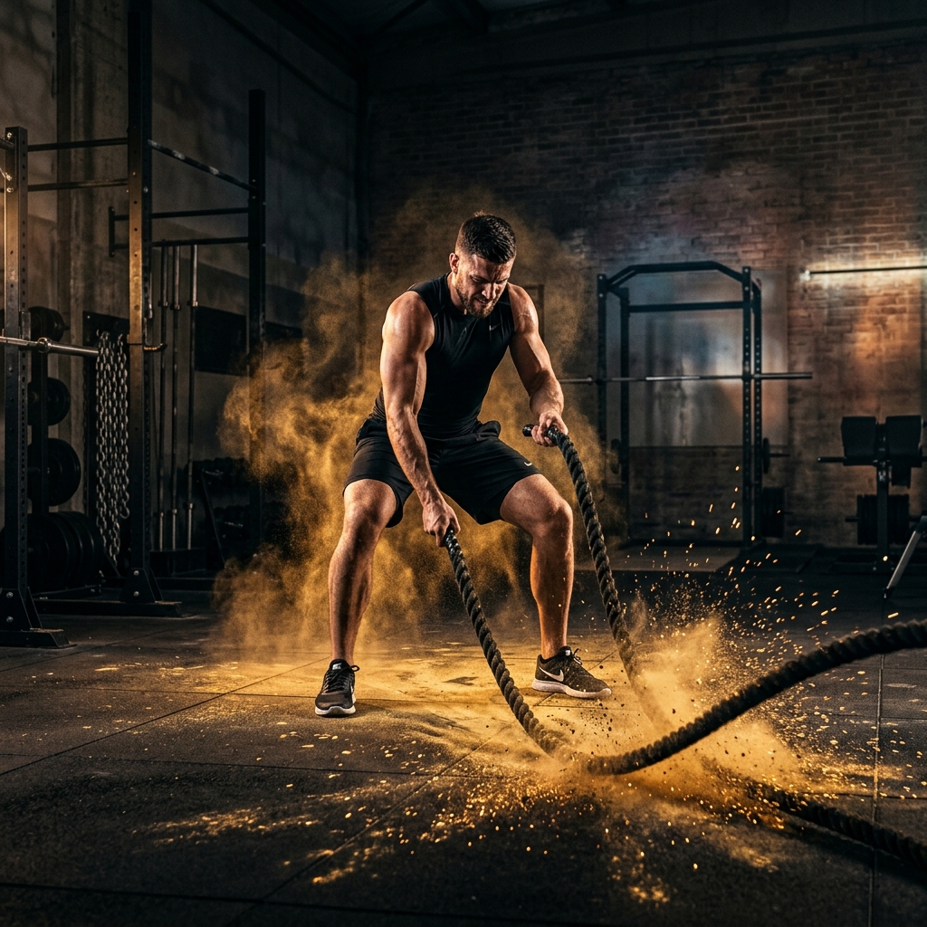 Elite athletes training